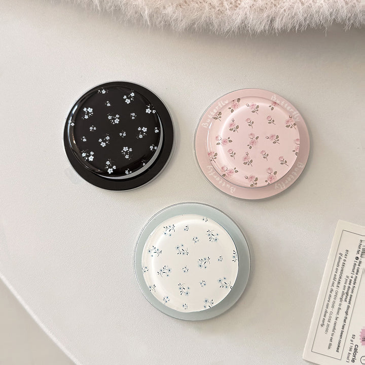 Decorative ceramic coaster with floral design Bowlift
