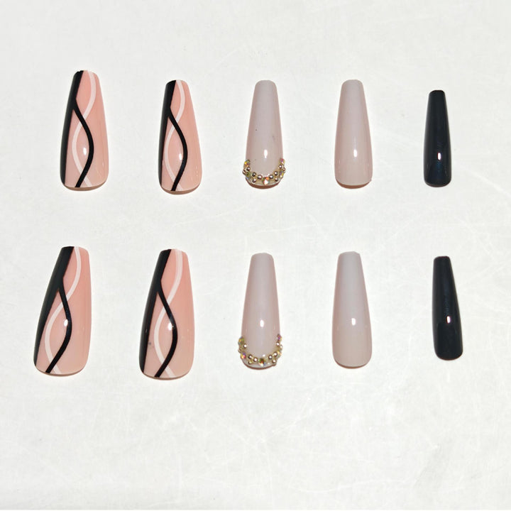 Elegant Stiletto Nail Art Extensions Bowlift