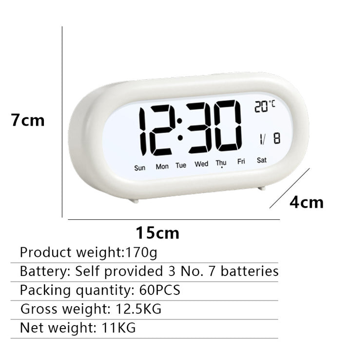 Digital alarm clock with temperature display Bowlift