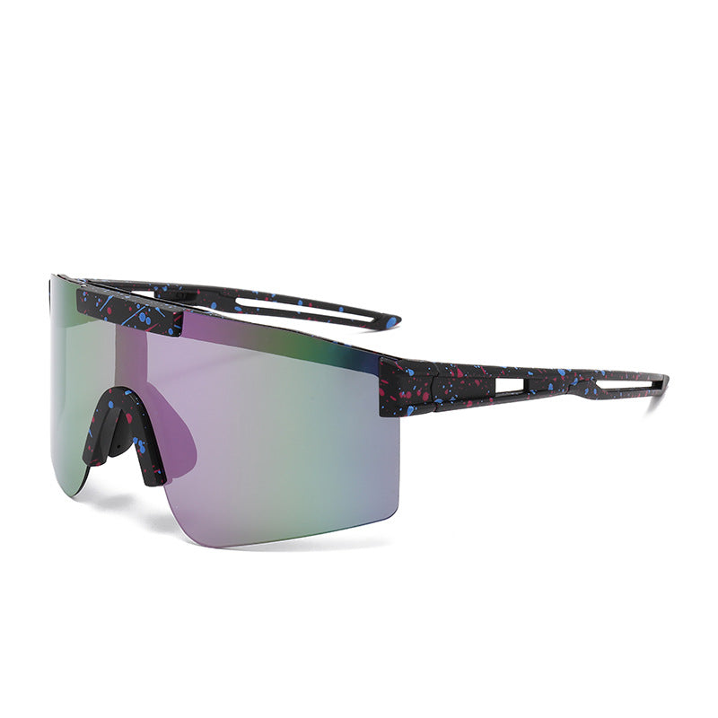 Unisex Sporty Oversized Shield Sunglasses Bowlift