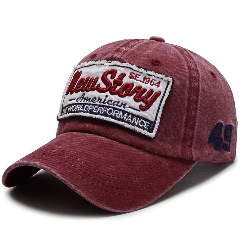 Men's Vintage-Inspired Embroidered Casual Cap Bowlift