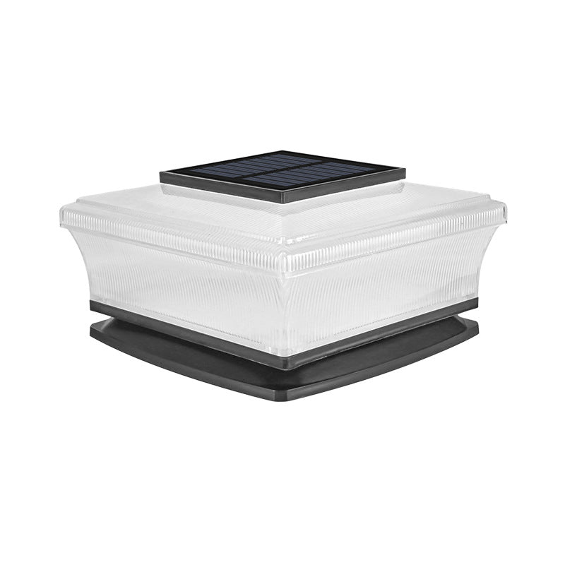 Low-Profile Solar Deck Post Cap Light With Warm Ambient Glow Bowlift