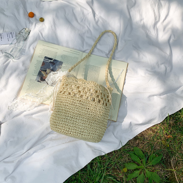 Handmade Braided Bucket Bag Bowlift