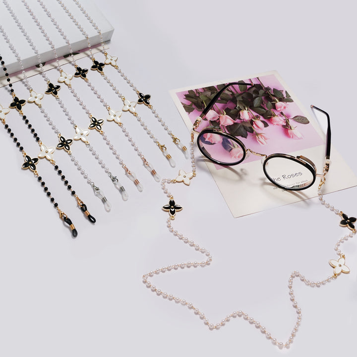 Floral Beaded Eyewear Chain Bowlift