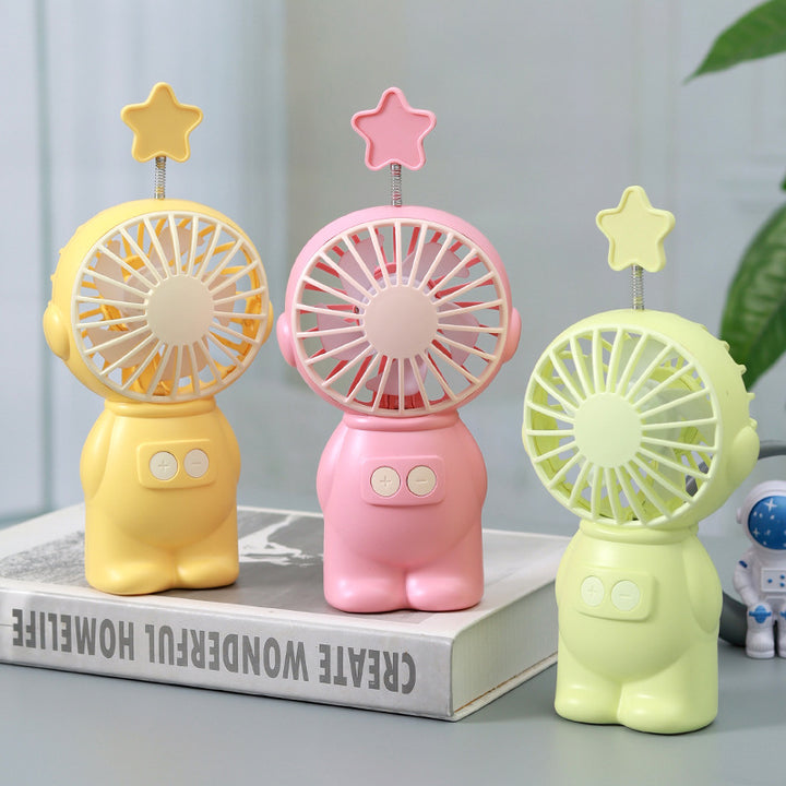 Unisex Creative portable fan in cute figure design Bowlift