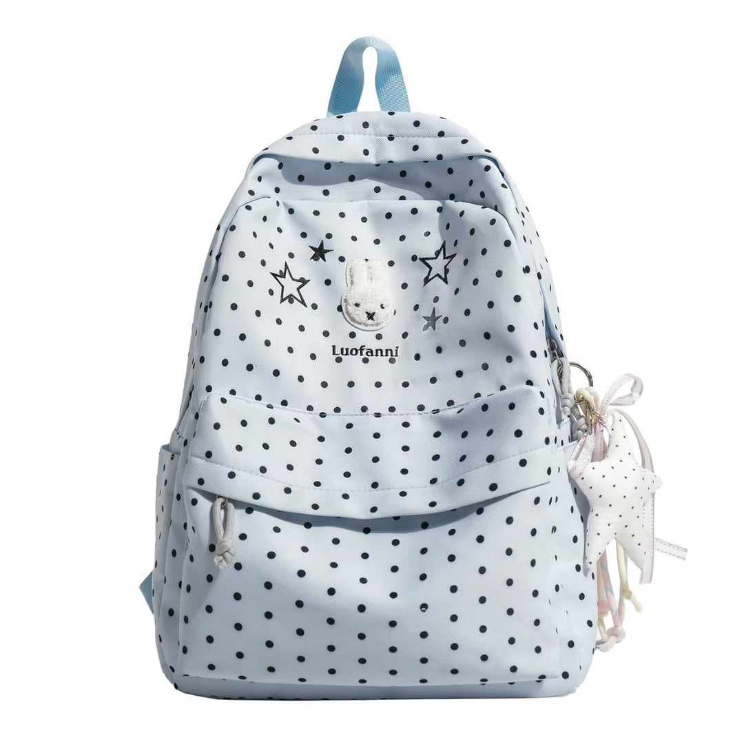 Playful Character-Embellished Backpack Bowlift