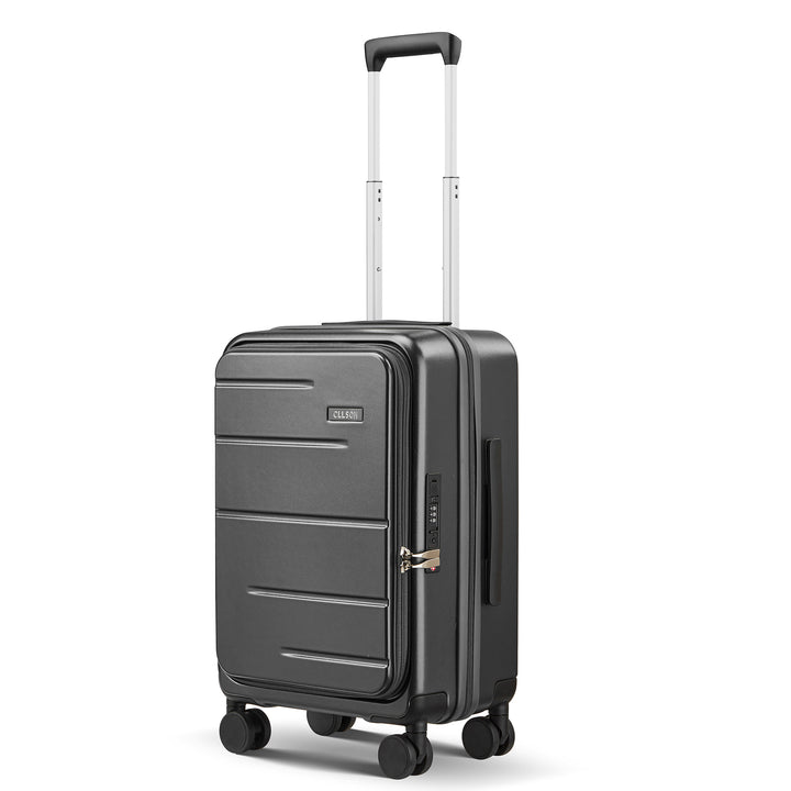 Unisex Compact Expandable Rolling Suitcase Bowlift