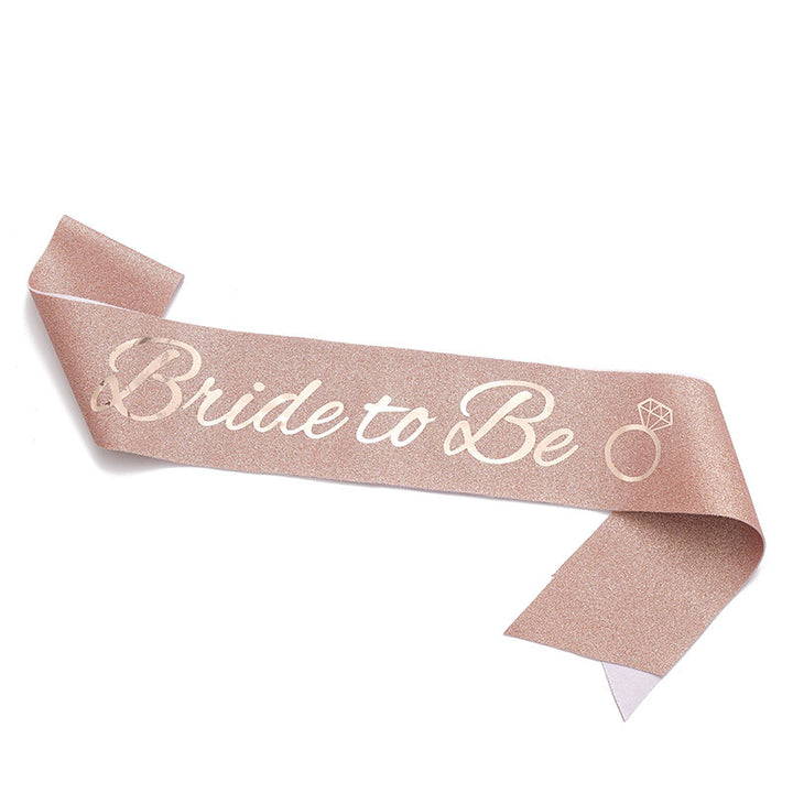 Ladies Glittering Bride Sash Bowlift