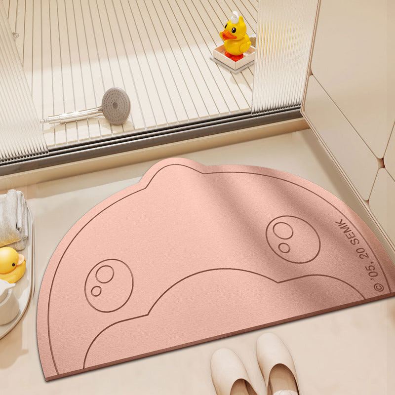 Playful Cartoon Bath Mat Bowlift