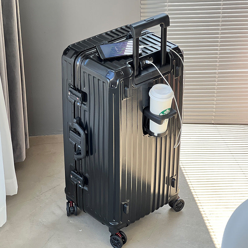 Sleek Hard-Shell Rolling Suitcase