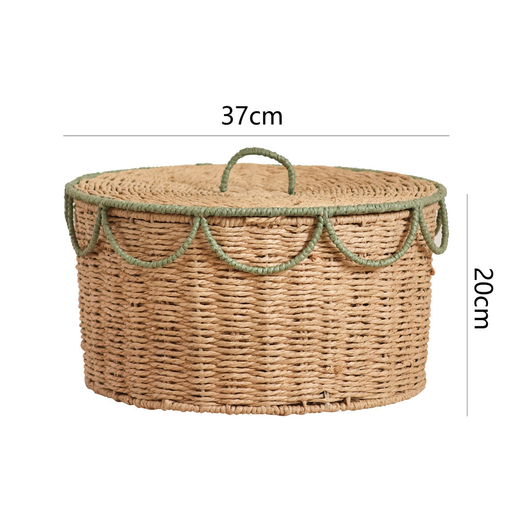 Storage basket with lid and handles Bowlift