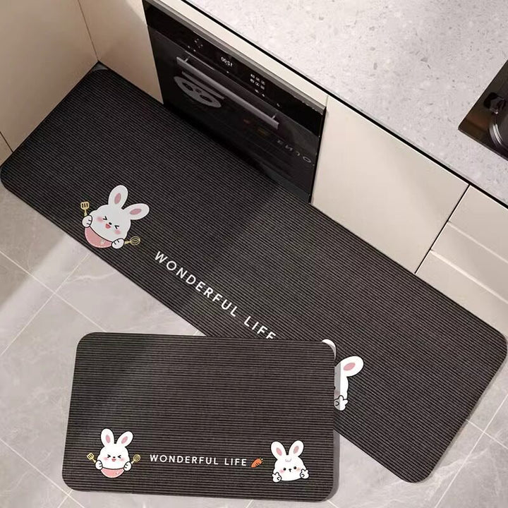 Playful Dog-Themed Kitchen Mat