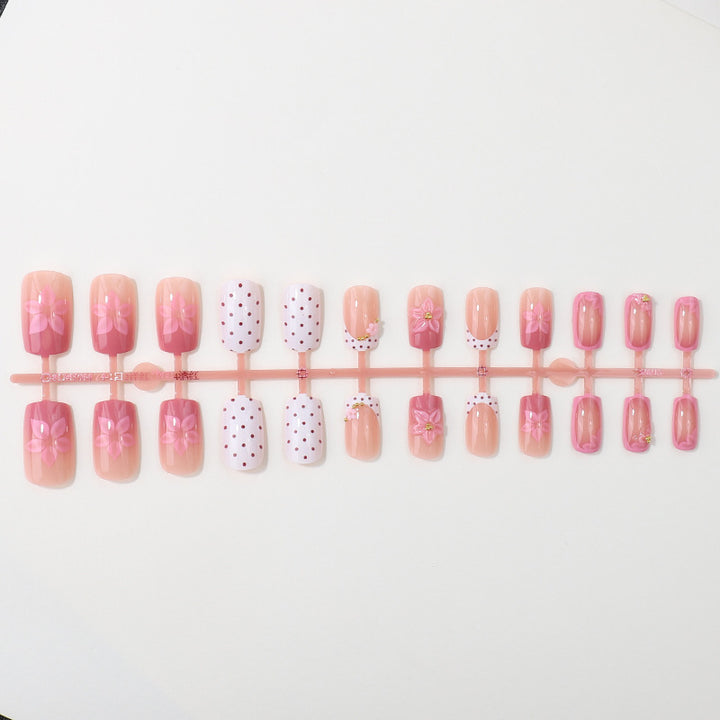 Floral Design Nail Tip Set Bowlift