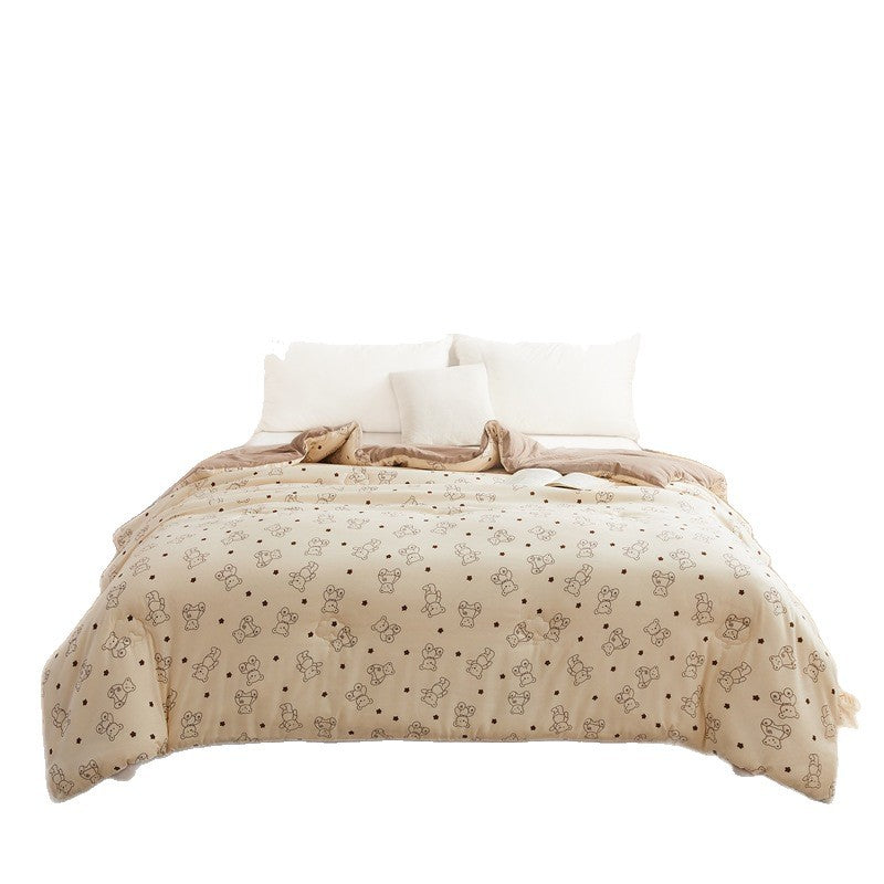 Women's cozy blanket with lovely bear pattern Bowlift