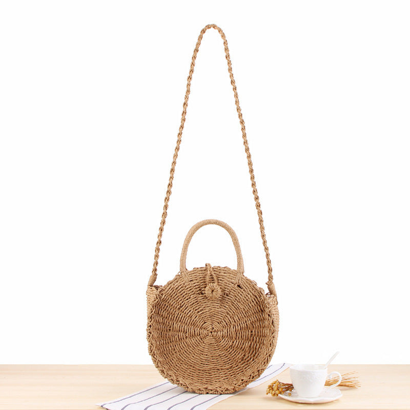 Hand-knotted shoulder bag in round design Bowlift