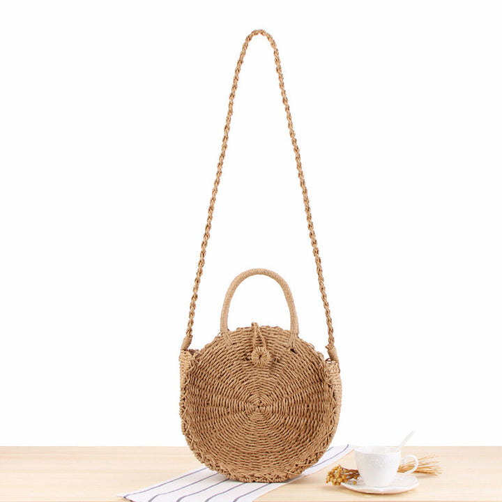 Hand-knotted shoulder bag in round design Bowlift