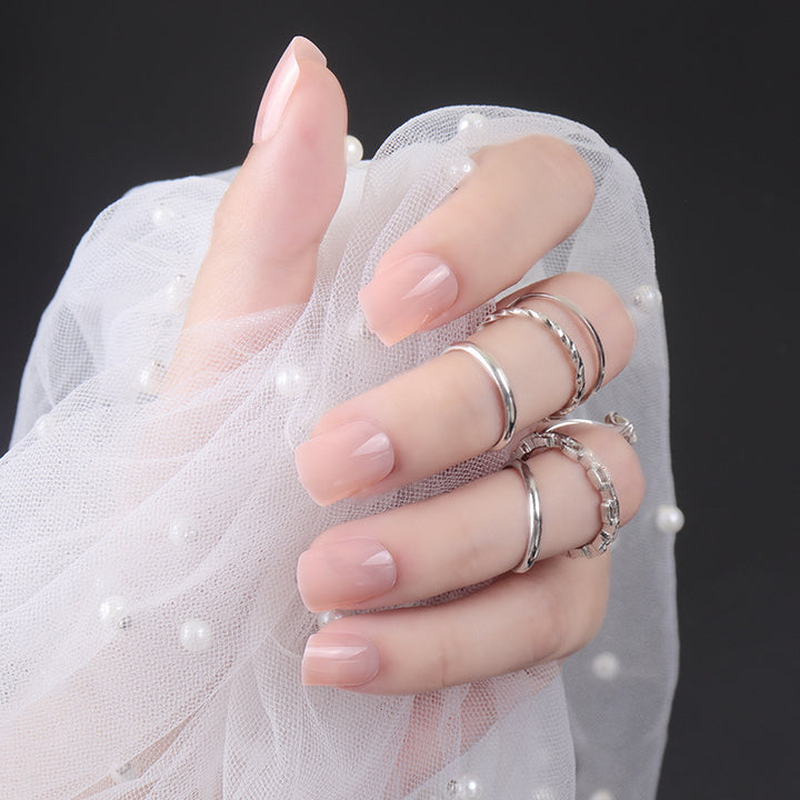 High-Gloss Square Press-On Nails Bowlift