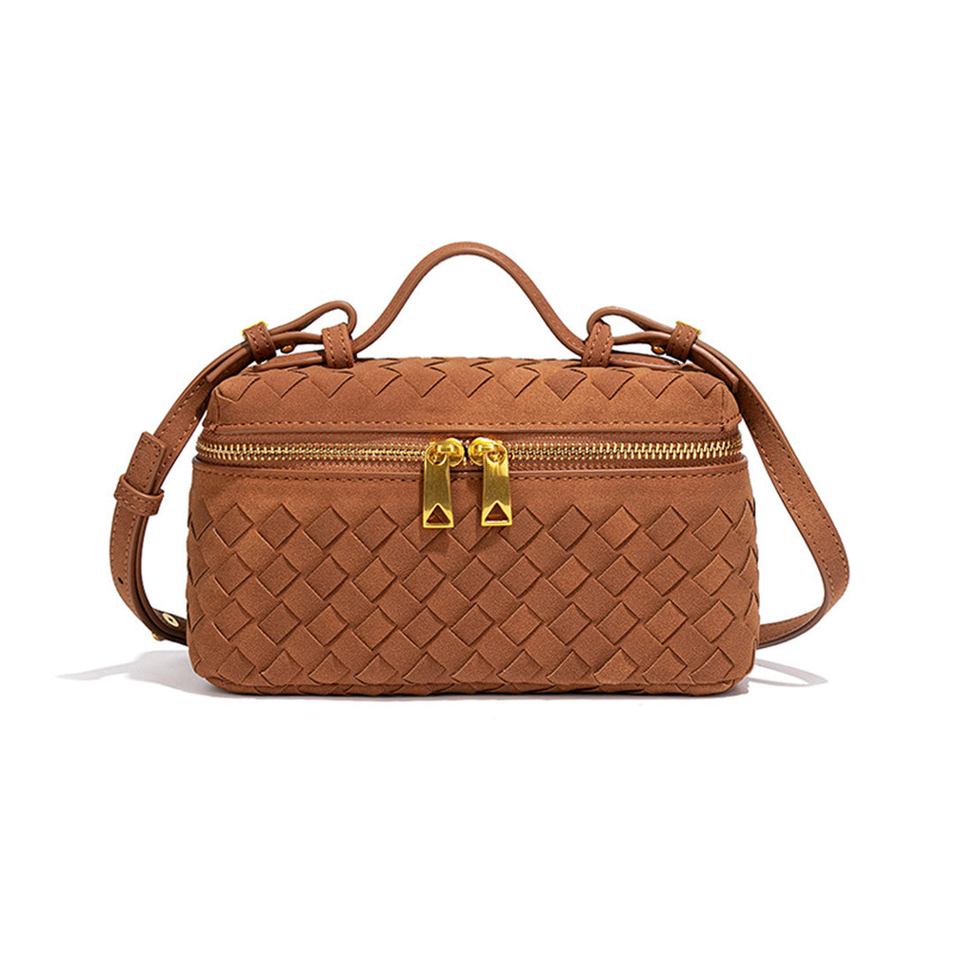 Textured Woven Crossbody Bag Bowlift