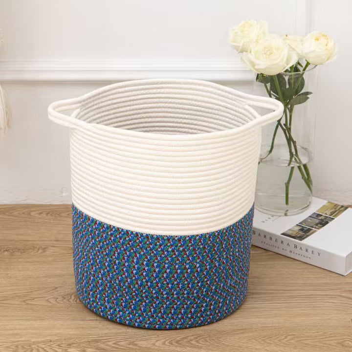 Handcrafted Natural Fiber Storage Basket