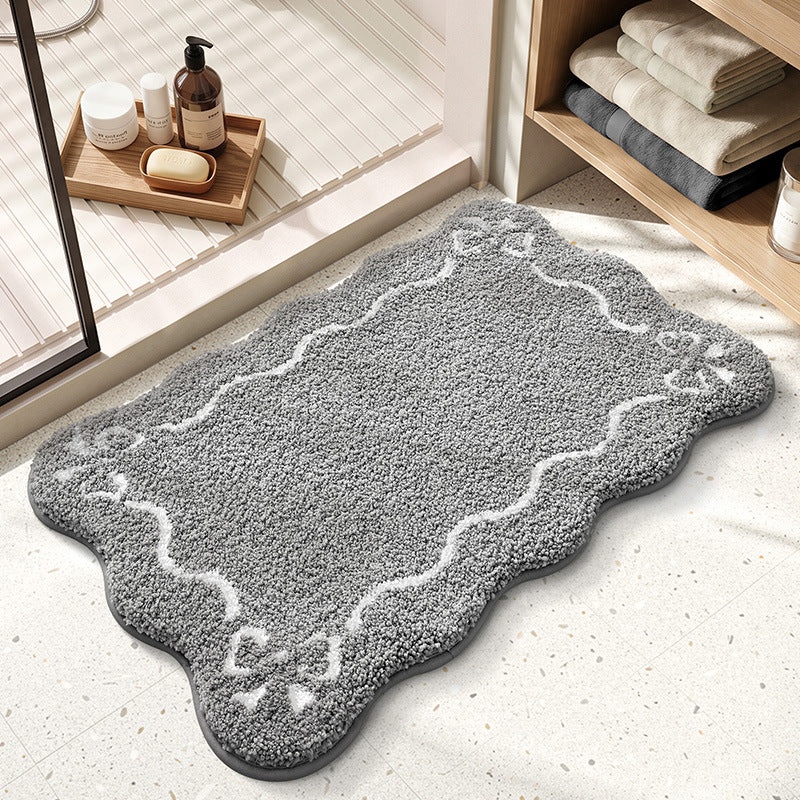 Decorative Scalloped Bath Mat Bowlift