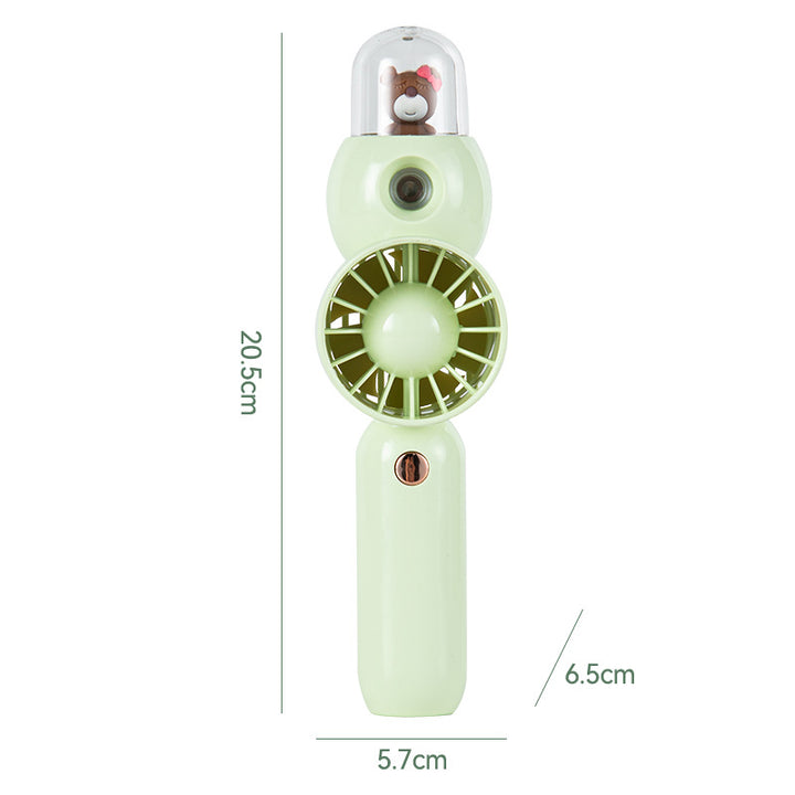 Ladies Portable Mini Hand Fan with Cute Animal Design Bowlift