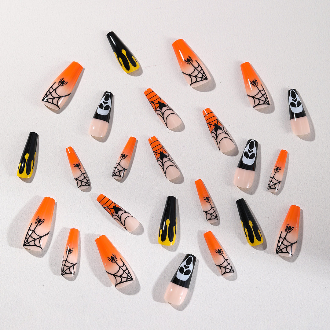 Halloween Themed Articulated Acrylic Nail Set Bowlift