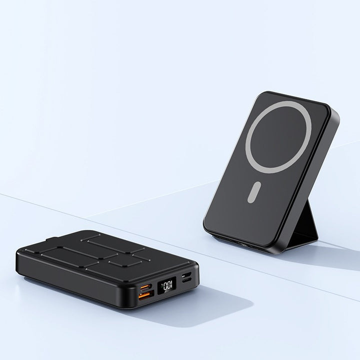 Portable Magnetic Power Bank with Dual USB Ports Bowlift