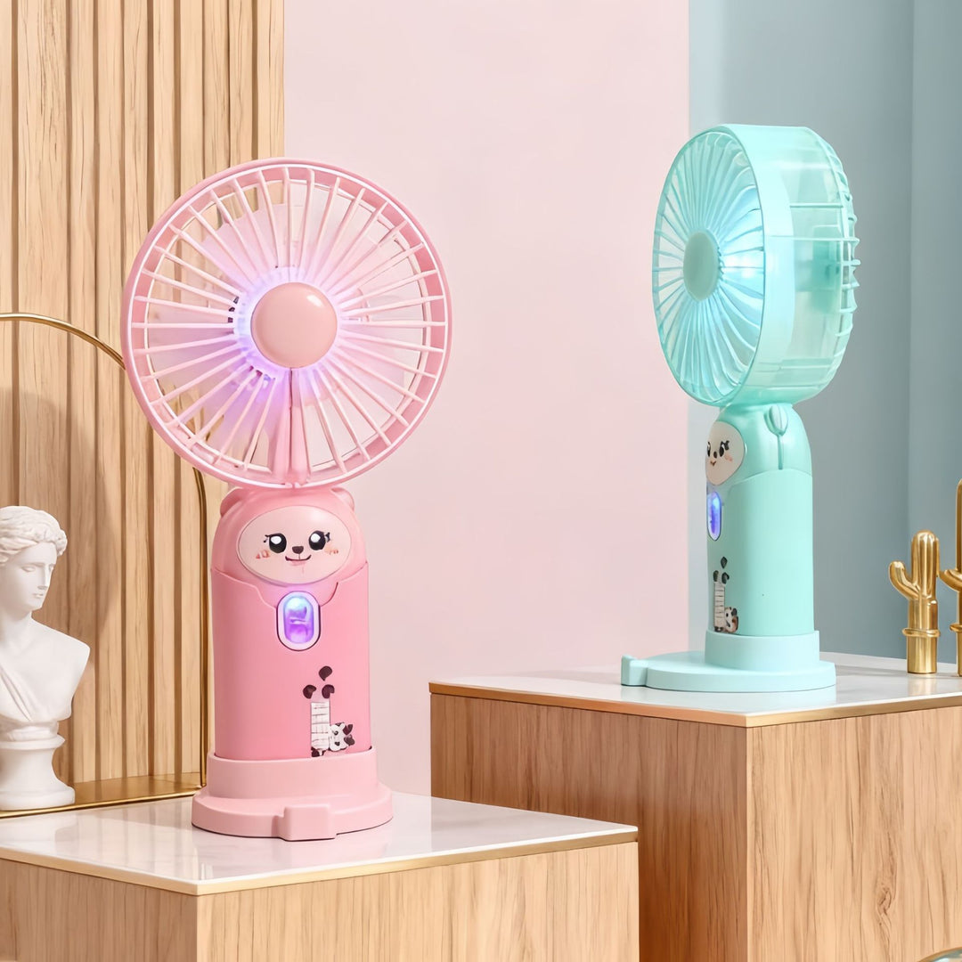 Portable USB Hand Fan with Funny Animal Design Bowlift