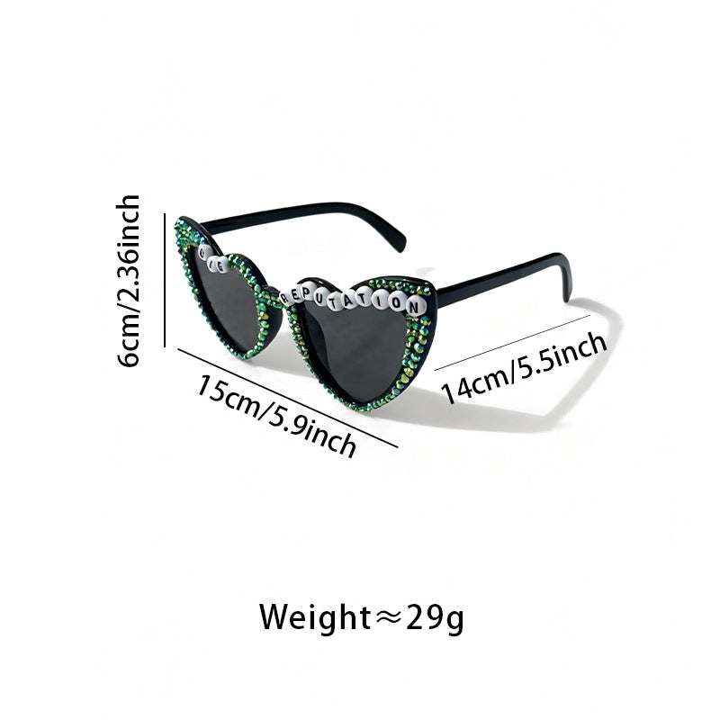 Statement Heart-Frame Sunglasses Bowlift