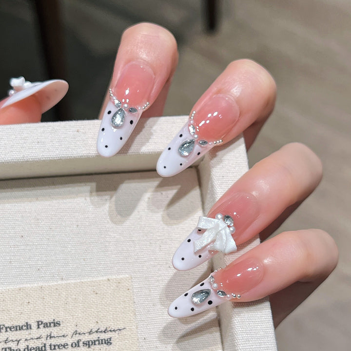 Elegant Press-On Nail Art Bowlift
