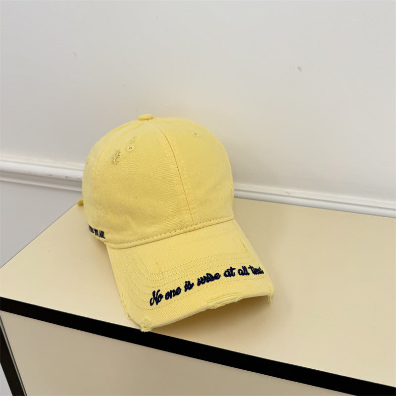 Men's Vintage Distressed Baseball Cap Bowlift