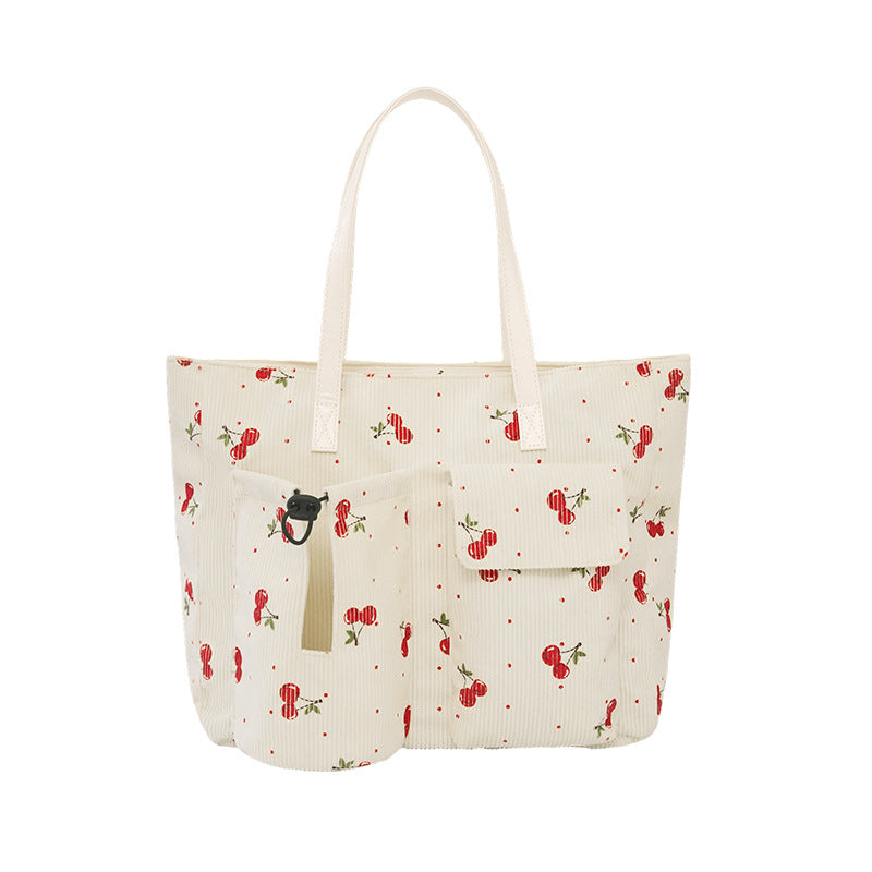 Stylish Star Patterned Cotton Tote Bag Bowlift