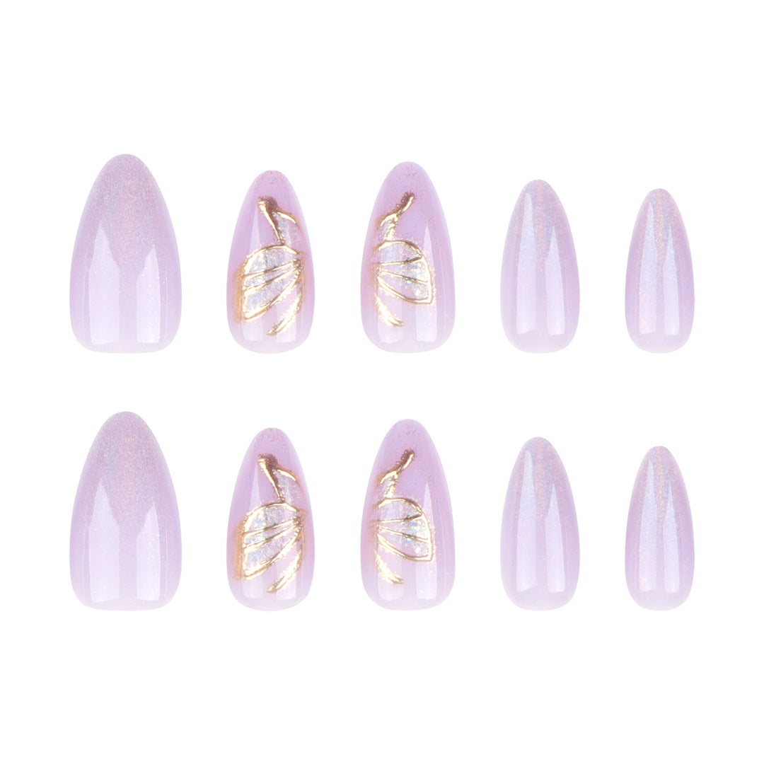 Glamorous artificial nails with rhinestone and glitter decorations Bowlift