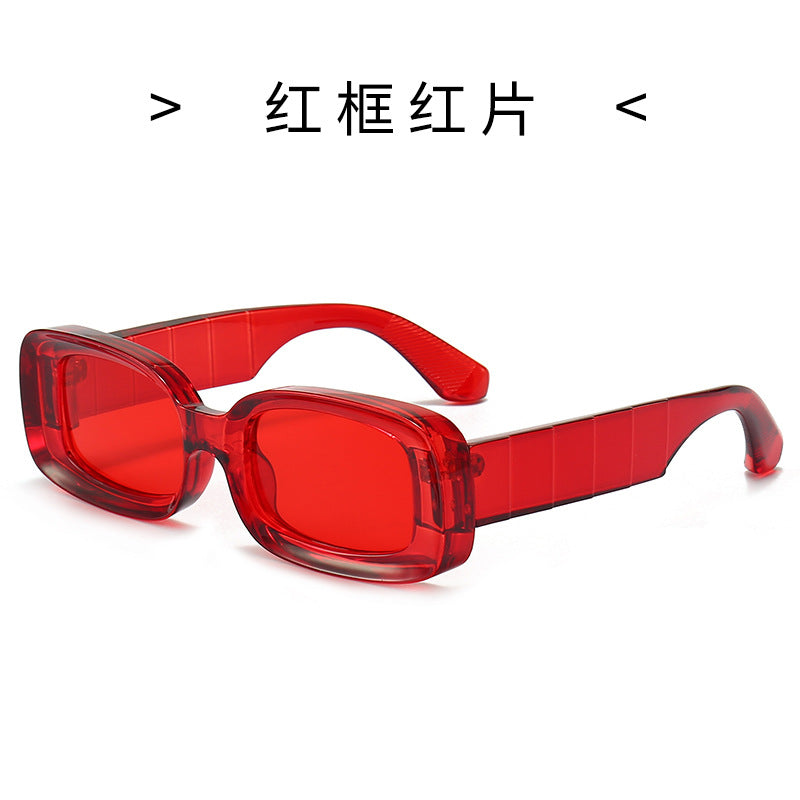 Women's Square Sunglasses with Transparent Frame Bowlift