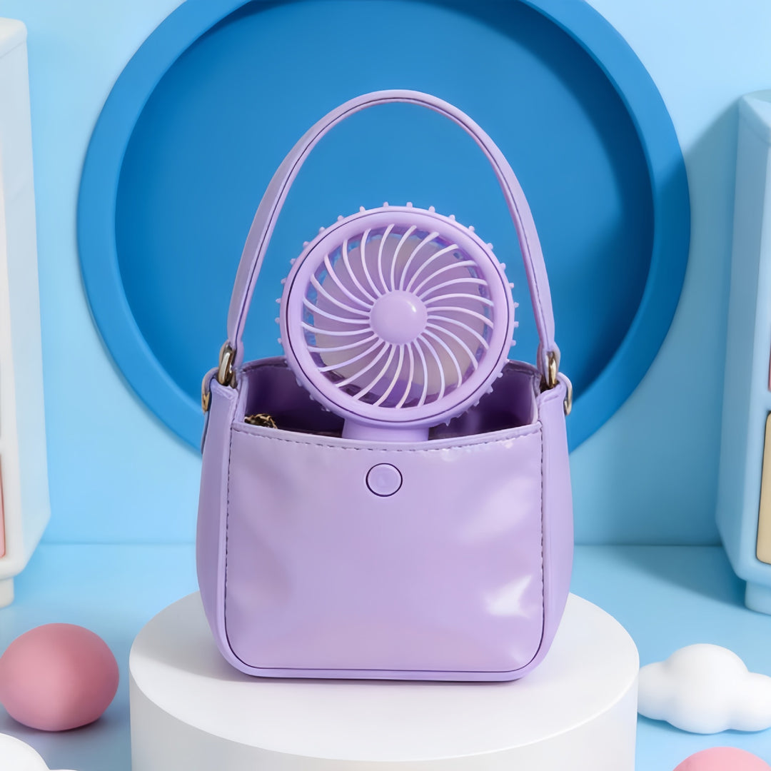 Women's Portable Mini Hand Fan with USB Charging Function Bowlift