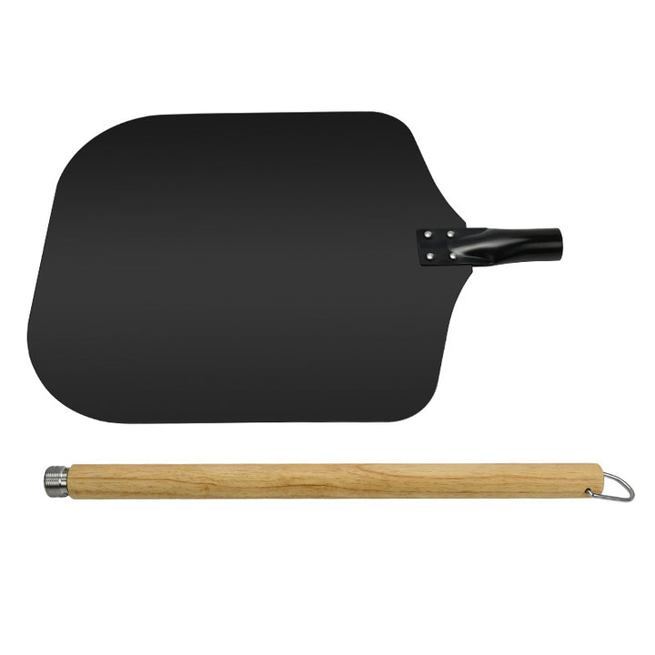 Large Rectangular Nonstick Pizza Peel with Detachable Wooden Handle Bowlift