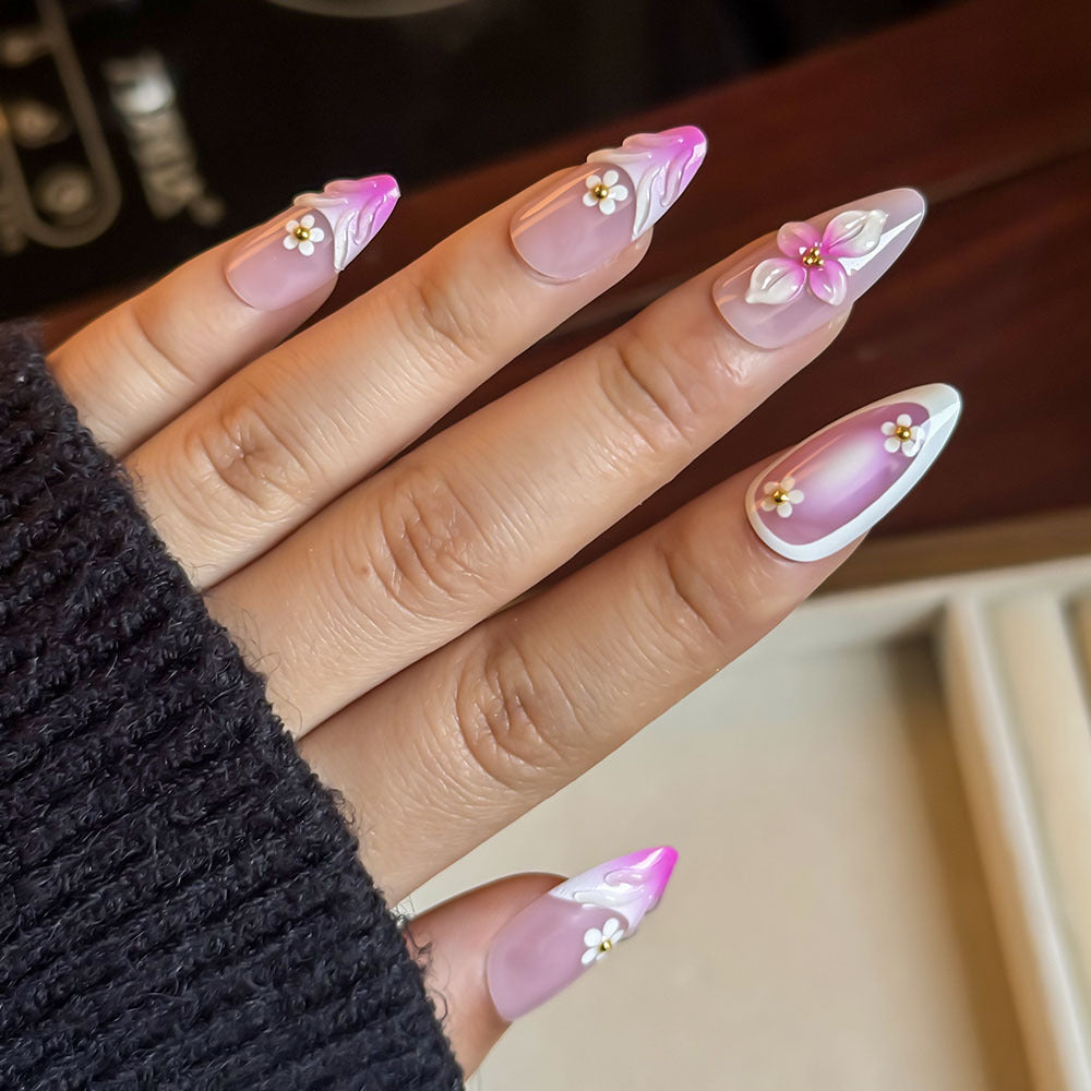 Floral Design Press-On Nail Kit Bowlift