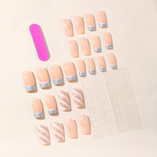 Festive Snowflake Nail Art Set Bowlift