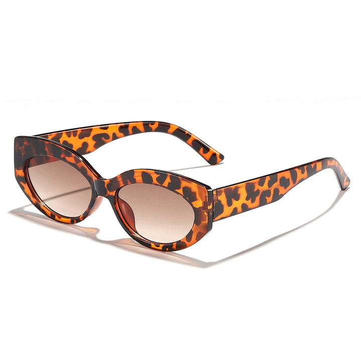 Ladies Cat-Eye Sunglasses with Playful Transparency Design Bowlift