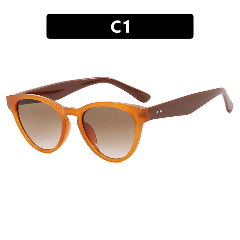 Women's Cat-Eye Sunglasses with UV Protection and Fashionable Frame Bowlift