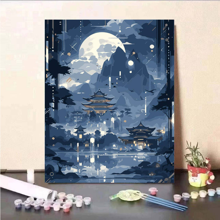 Scenic Landscape Paint by Numbers Kit Bowlift