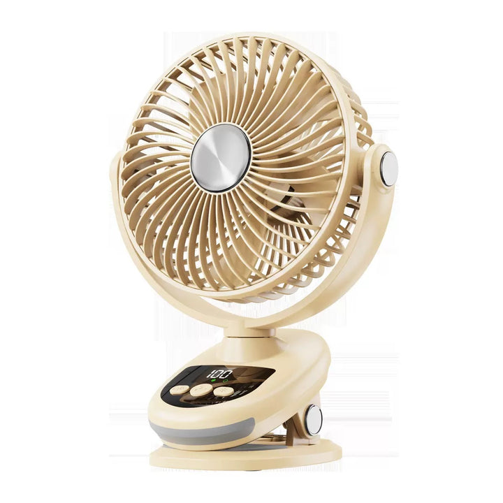 Unisex Portable Table Fan with LED Display and Touch Control Bowlift
