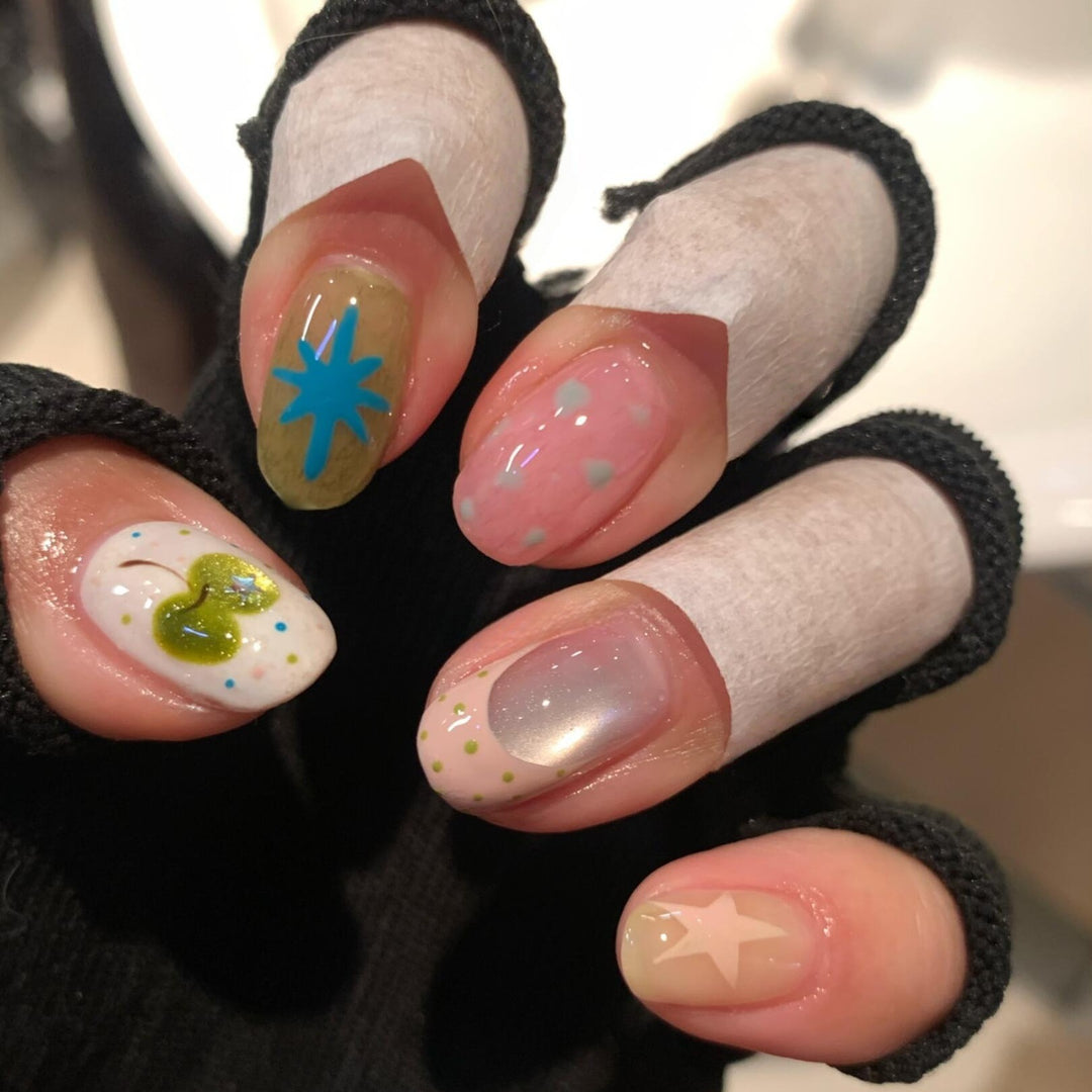 Creative Nail Art with Colorful and Playful Design Bowlift