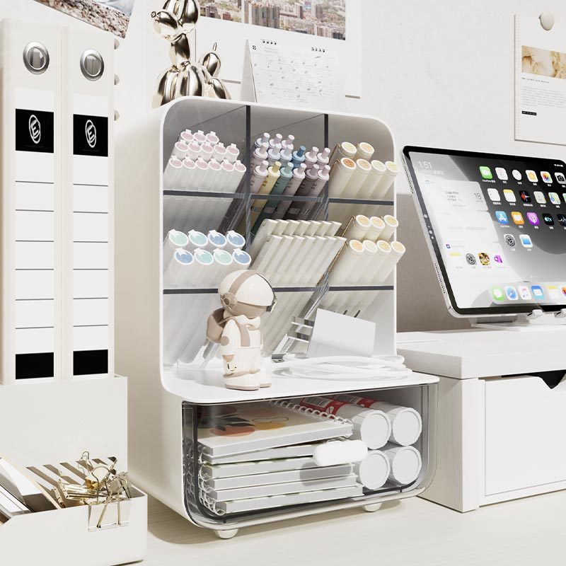 Desk Organizer with Multi-Compartment Storage Bowlift