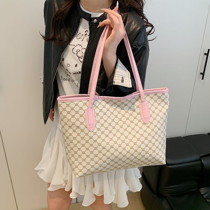Elegant Geometric Pattern Tote Bag Bowlift
