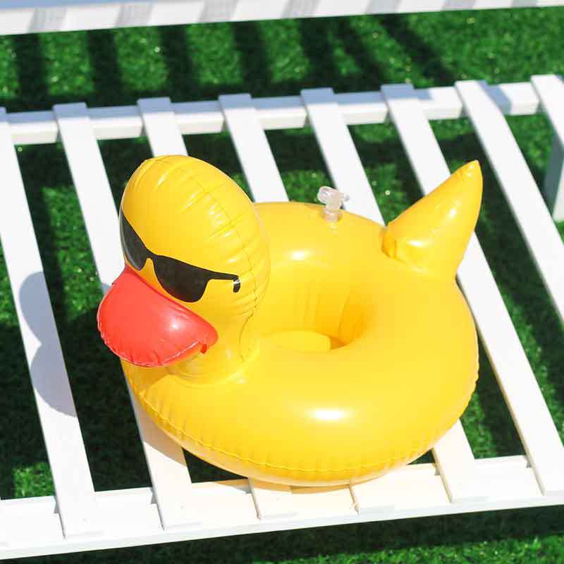 Ladies Inflatable Swimming Ring with Floral Design Bowlift