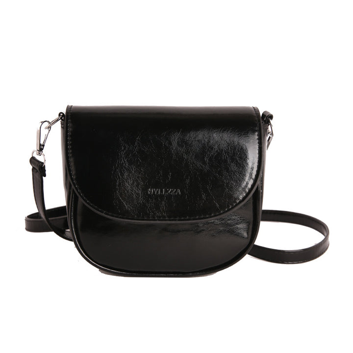 WoMinimalist Faux Leather Crossbody Bag Bowlift