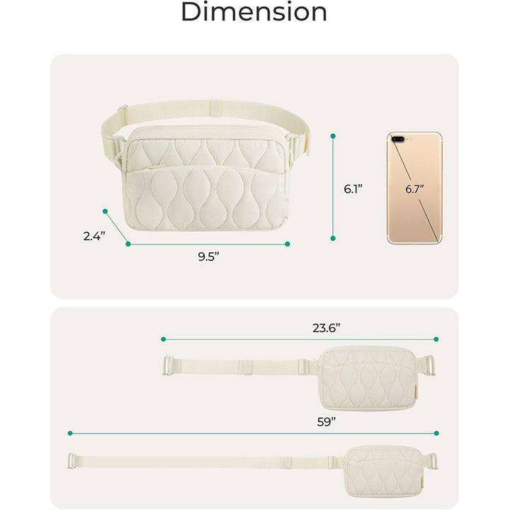 Fashionable quilted crossbody bag Bowlift