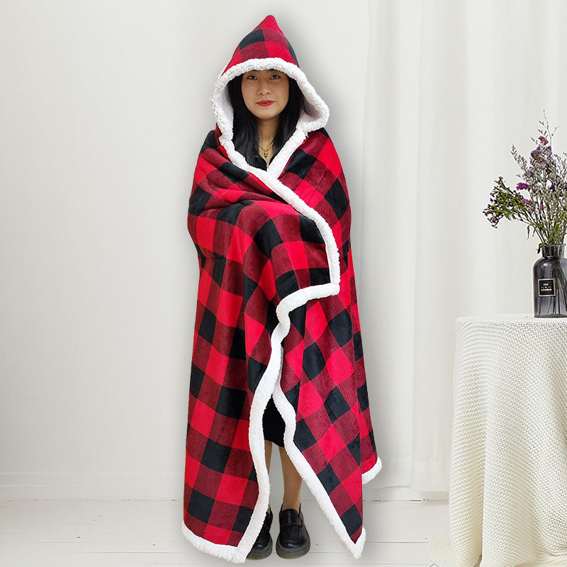 Women's Hooded Blanket Bowlift