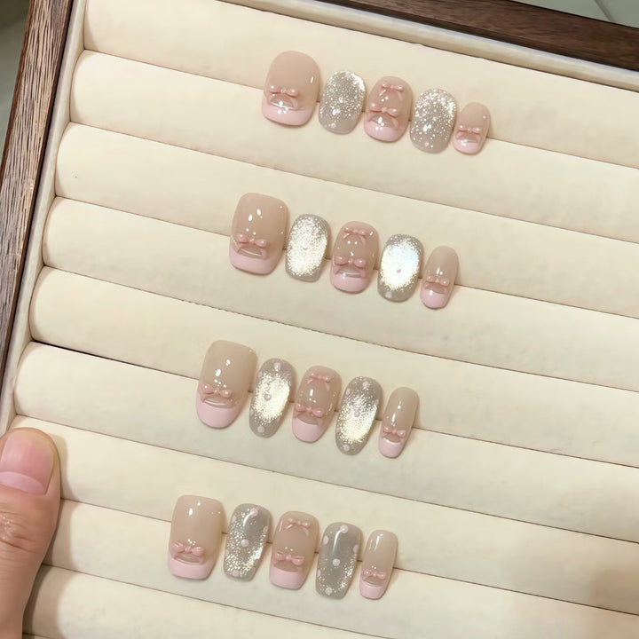 Elegant Press-On Nail Art Collection Bowlift